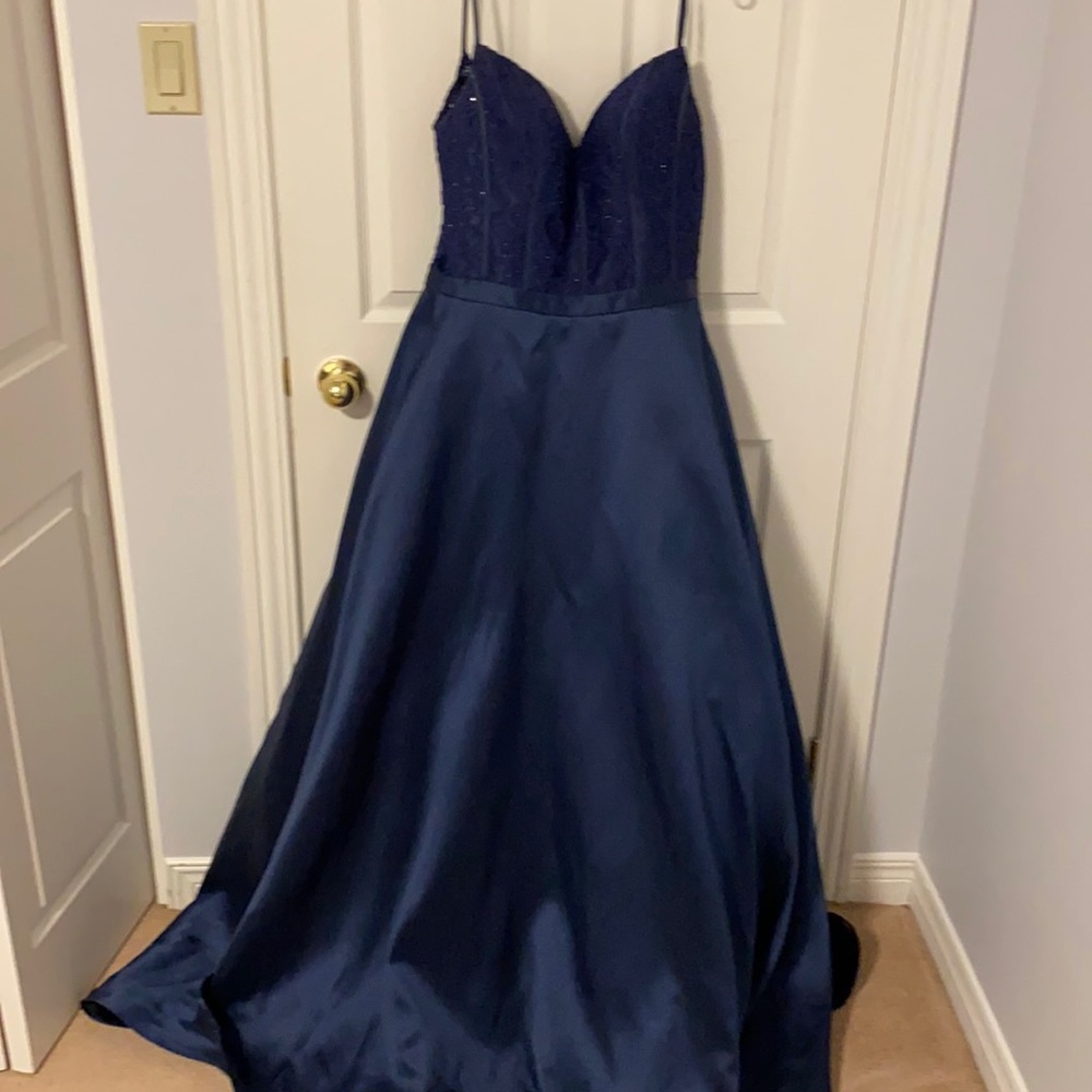 Size 10 blue Nina Canacci prom dress